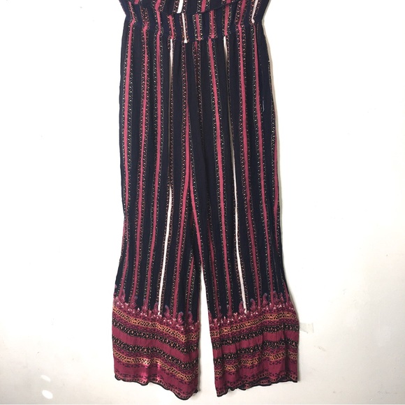 Free People Simone Flounce Boho Strapless Jumpsuit - Picture 9 of 15